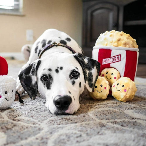 ZippyPaws Burrow Food Buddies Popcorn Bucket, Interactive Dog Toys for Small & Medium Dogs