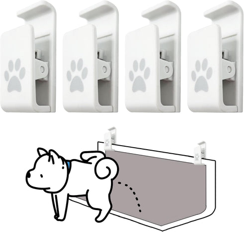 Dog Pee Pad Holder, Securely Holds Training Pads for Indoor Potty Training - Ideal for Leg-Lifting Puppies (White, 4