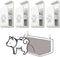Dog Pee Pad Holder, Securely Holds Training Pads for Indoor Potty Training - Ideal for Leg-Lifting Puppies (White, 4