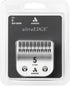 Andis Carbon Infused Steel UltraEdge Dog Clipper Blade, Size-5 Skip Tooth, 1/4-Inch Cut Length (72640), Chrome