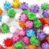 Random Color Mini Colorful Sparkly Glitter Tinsel Pompom Balls - Pack of 100 Pet Supplies for Dog Cat Bird