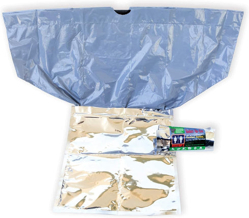 2 5 Packaged 1 RESTOP Wilderness Kit - Quantity Individually Portable Toilet Leak Proof Waste Bags Inside of Mesh Tote