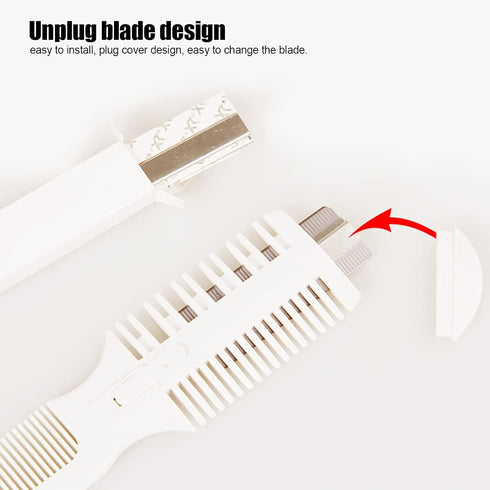 VINGVO Pet Hair Trimmer, 2 in 1 Trimming Grooming Hair Cutter Comb with Replacement Blade