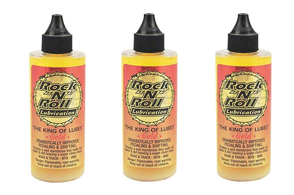 ROCK N ROLL IT! Rock N Roll 135816 Gold Chain Lubricant, 4-Ounce (3-Pack)