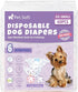 40pcs Pet Soft Female Dog Diapers - Disposable Doggie Diapers with Wetness Indicator, Puppy & Cat Diaper Super