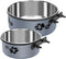 2 Pack No Spill Stainless Steel Dog Water Bowl, Hanging Bowls for Medium Large Dogs, Metal Pet Feeder