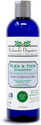 Richards Organics Flea and Tick Shampoo for Dogs 100% All-Natural Actives Kills