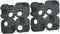Ioensy Camping Chair Connector Repair Kit (8 Pieces), Black, Heavy-Duty, for Fishing, Garden,