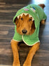 XL Microfiber Dog Towel with Monster Hoodie - Soft Bathrobe for Dogs