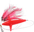 FABULETTA Feather Trolling Skirt Tuna Lure, UV Glow Body with Flat Steel