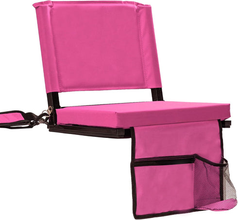 FZGhome Stadium Seats with Back Support for Bleachers, Folding Bleacher Seat Bleacher Chairs