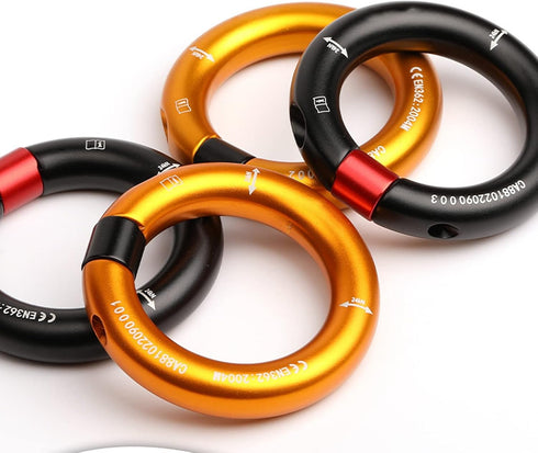 Rappel Ring, Rock Climbing O Ring, Safe to Use, Abrasion Resistance for Mountaineering