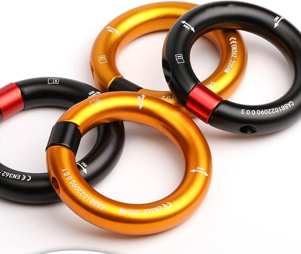 Rappel Ring, Rock Climbing O Ring, Safe to Use, Abrasion Resistance for Mountaineering