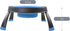 Dexas Pets Single Elevated Pet Feeder, 4 Cup Capacity, Pro Blue