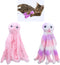 EPIPHQNY Cat Plush Octopus Teether Toy Kitten Chewing Molar Rod Interactive Pet Cat Biting Resistant Teaser Toy