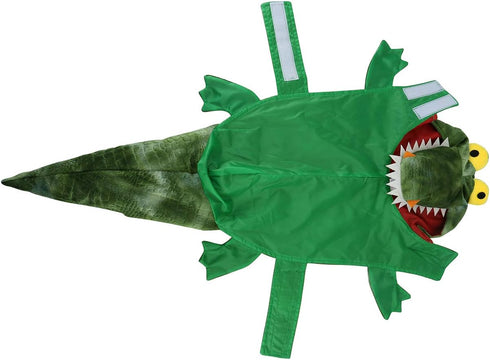 Dog Crocodile Costume for Pet Halloween Christmas Cosplay, Hoodie Sweater Clothes for Small Medium Large