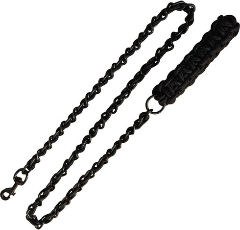 Dog Leash Metal Leashes with Pet Collar, Heavy Duty Anti Bite Chain Rope Hook for Medium and Large Dogs