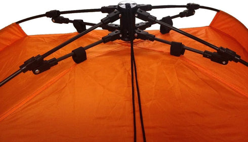 Instant Automatic Pop Up 2 Man Tent for Camping Hiking - Orange Sealed