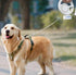 Best Dog Supplies Luxurious White LED-Retractable Dog Leash 10ft/3M - Rechargeable with LED Flashlight for Small &