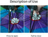 Umbrella Hat, 27" Diameter Rainbow Hands-Free Fishing Cap, Sunhat for Kids, Men & Women