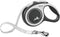 FLEXI New Comfort Retractable Dog Leash (Tape), 16 ft, Small, Grey/Black, for Dogs Up to 33 lbs
