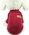 Pet Dog Classic Knitwear Sweater, Warm Winter Coat for Small Dogs (S, Wine Red)