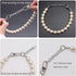 0.55 inch Big Pearl Dog Collar, Elegant Adjustable Necklace for Medium Large Dogs, Strong Stainless Steel Wire Rope