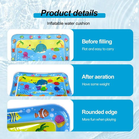 (#A1) AIIONP Thickened Water Sensor Play Mat, Sensory Water Play Mat for Cats, Pet Water Sensory Mat, Cat Water Play
