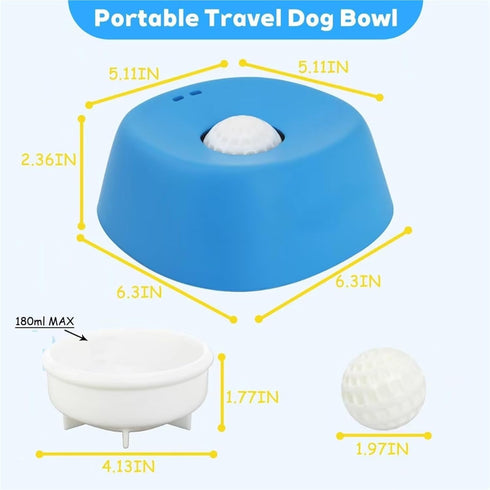 GDRNOIFHU 3/4 Anti-Choking Slow Feeder Slow Feeding Bowl Non-Slip Cup, Pet Slow Food Bowl for Small Dogs & Cats, Lick