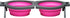 Loving Pets - Bella Roma Double Diner Portable Travel Dog Bowls - Collapsible Combined Dog Food & Water Bowls (Pink,