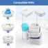 20 Pack Ceramic Cat Water Fountain Replacement Filters - 16 Pet Fountain and 4 Foam Filters for Tritone/Fiumi