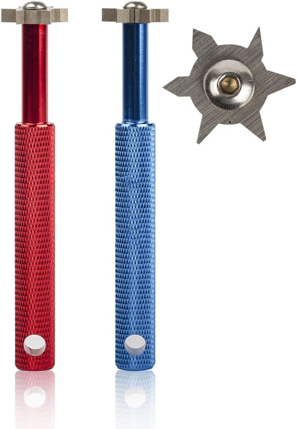 HIFROM Groove Sharpener with 6 Heads, Golf Club Re-Grooving Tool for All Irons and Wedges
