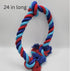 Baxter's Brothers Single Knot Dog Rope Toy Durable Cotton Tug Toy for Aggressive Chewers Great for Teeth Cleaning