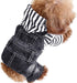 SILD Pet Denim Jumpsuit Classic Jacket for Medium Small Dogs, Cool Blue Vintage Washed Coat, Puppy Blue (XXL, Black)