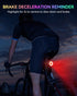ONVIAN Colorful Bike Tail Light with Turn Signals, USB Rechargeable, 15 Light Modes, 7 Colors, Waterproof Cycling Safety