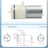 OLZFJAJE 3.7V 6V 12V 370 1Pcs Small Mini Motor Diaphragm Air Pump Vacuum Pump Negative Pressure Suction Pump DIY Breast