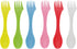 Honbay 6PCS Colorful BPA Free Tritan Sporks Versatile 3 in 1 Utensil Spoon, Fork & Knife Combo Flatware for Outdoor Activities by Honbay
