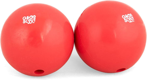 Good Scout Large Rubber Ball Dog Toy for Fetching, Chewing, No Stuffing for Medium & Large Dogs, Aggressive Chew Toy