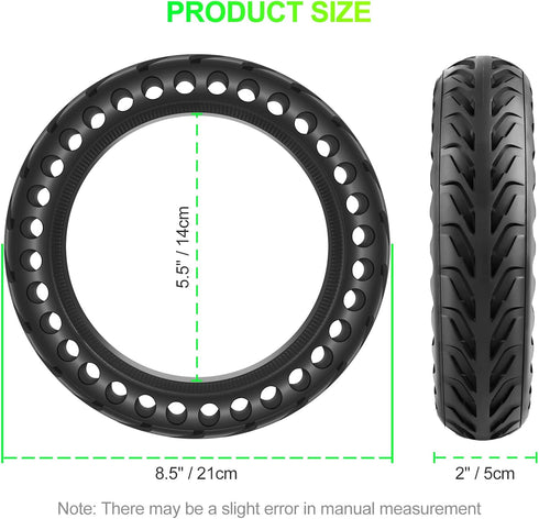 Xiaomi M365 / Gotrax GXL V2 Solid Tire, 8.5 inches Explosion Proof Tire for Electric Scooter (1 PCS)