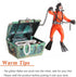 Mesee Aquarium Floating Diver Ornament, Micro Landscape Decor for Undersea Treasure Chest