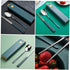 Set Stainless Steel Reusable Tableware with Carrying Box Portable Cutlery Kit Including Spoon and Chopsticks