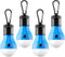 FLY2SKY Portable LED Tent Lamp, 4 Packs Blue Hook Hurricane Emergency Lights, Camping Tent Lanterns for Hiking