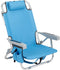 Folding Beach Chair, 5 Position Portable Backpack Foldable Camping Chair with Headrest,