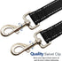 6Foot Tie Out Nylon Dog Leash, Heavy Duty 1" Wide Reflective Thick Lead for Medium Large Dogs Indoor Outdoor Front Yard Camping Black