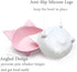 Cat Bowls Set of 2, BPA Free Melamine, Double Wide Dish, Non-Slip, Dishwasher Safe, White/Pink