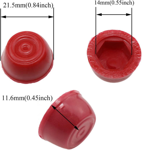 Radio Flyer Wheel Hubcap Replacement - Classic Station Wagon Plastic Cap for 1/4" Axle