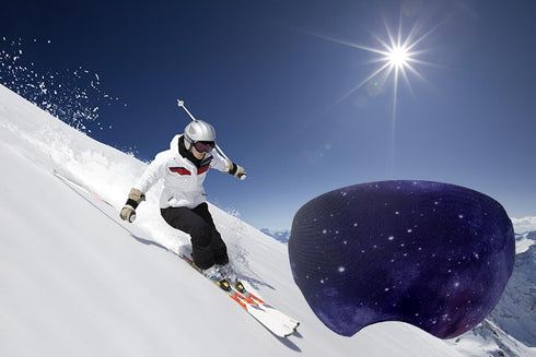 Wanty Lycra Microfiber Ski Snowboard Goggle Cover Sleeve Protectors for Lens Travel Storage