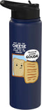 Gouda Cheese Dairy Lover Apparel Gouda Cheese Enthusiast Turophile Cheesemaker Cheesemonger Stainless Steel Insulated Water Bottle