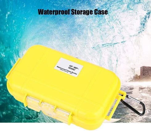 Plastic Waterproof Shockproof Box, Outdoor Airtight Survival Case, Floating Hard Shell Container, 4 Colors (Yellow)
