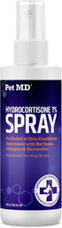 Pet MD Hydrocortisone Spray for Dogs, Cats, Horses - 4 oz Itch Relief Spray & Hot Spot Treatment for Irritated Dry
